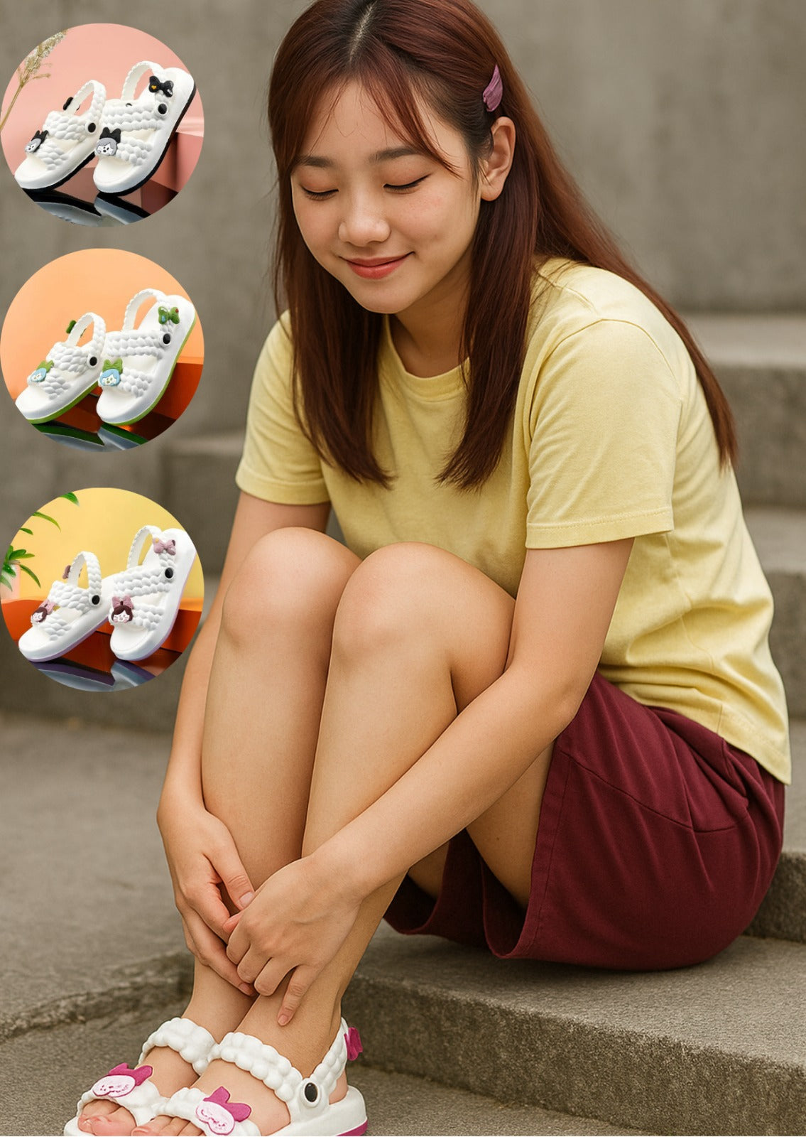 Girl's Lightweight Slip-On Clogs with Arch Support – Pick Any One Color