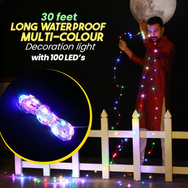 30 Feet Long Multicolor Decoration Light with 100 LEDs (L7)