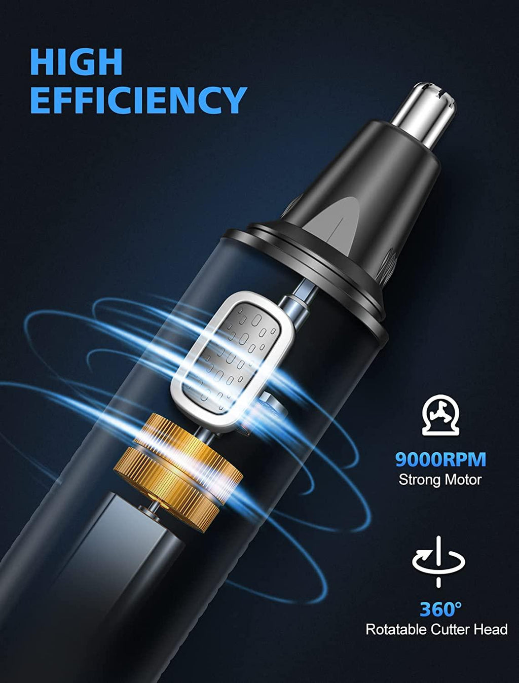 02 Unisex Designer Super Strong Adjustable Blade & 1 +1 FREE   NOSE & EAR TRIMMER