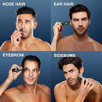 02 Unisex Designer Super Strong Adjustable Blade & 1 +1 FREE   NOSE & EAR TRIMMER