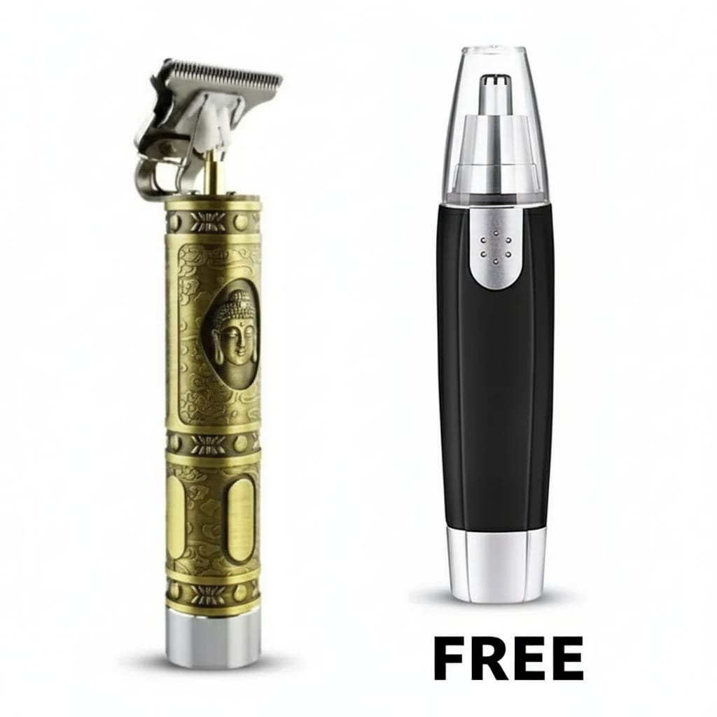 02 Unisex Designer Super Strong Adjustable Blade & 1 +1 FREE   NOSE & EAR TRIMMER